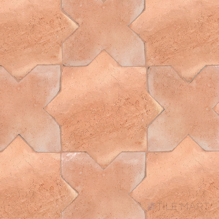 Saltillo 6X6 Star Natural Terracotta Paver