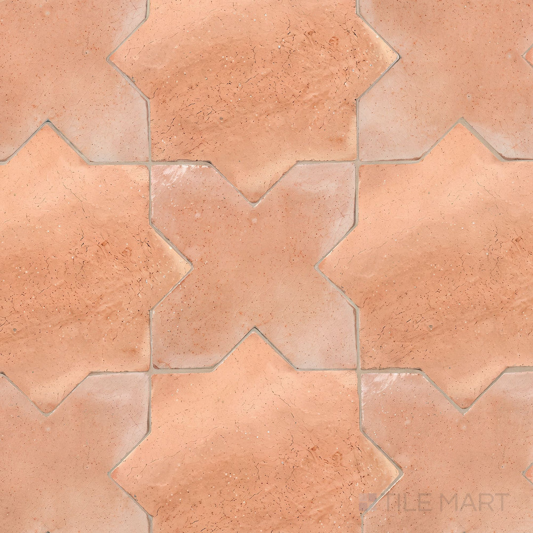 Saltillo 6X6 Cross Natural Terracotta Paver