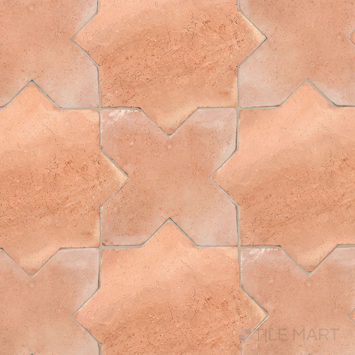 Saltillo 6X6 Cross Natural Terracotta Paver