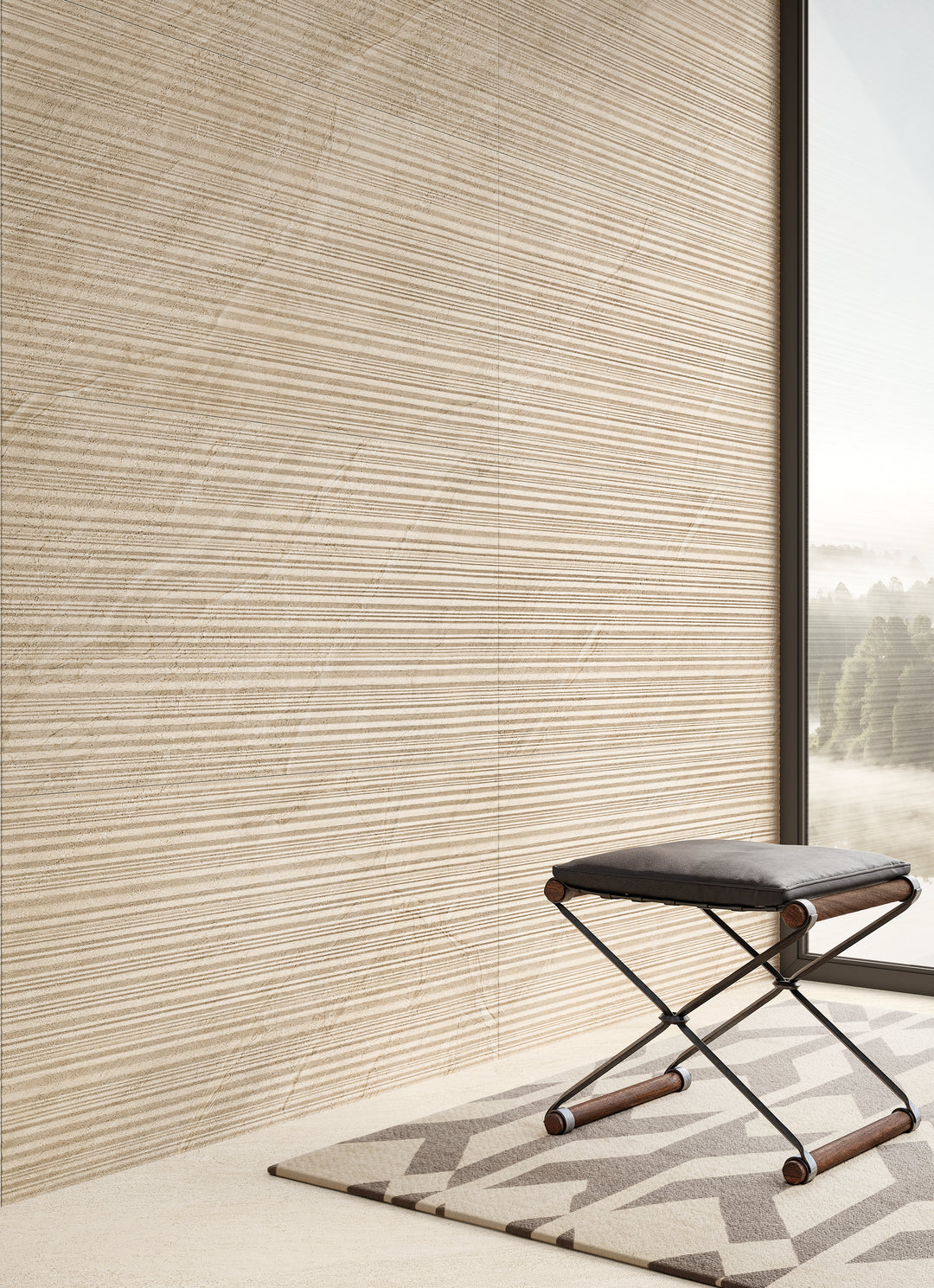 Pietra Di Orosei Corda 3D Deco 24X48 Matte Porcelain Tile