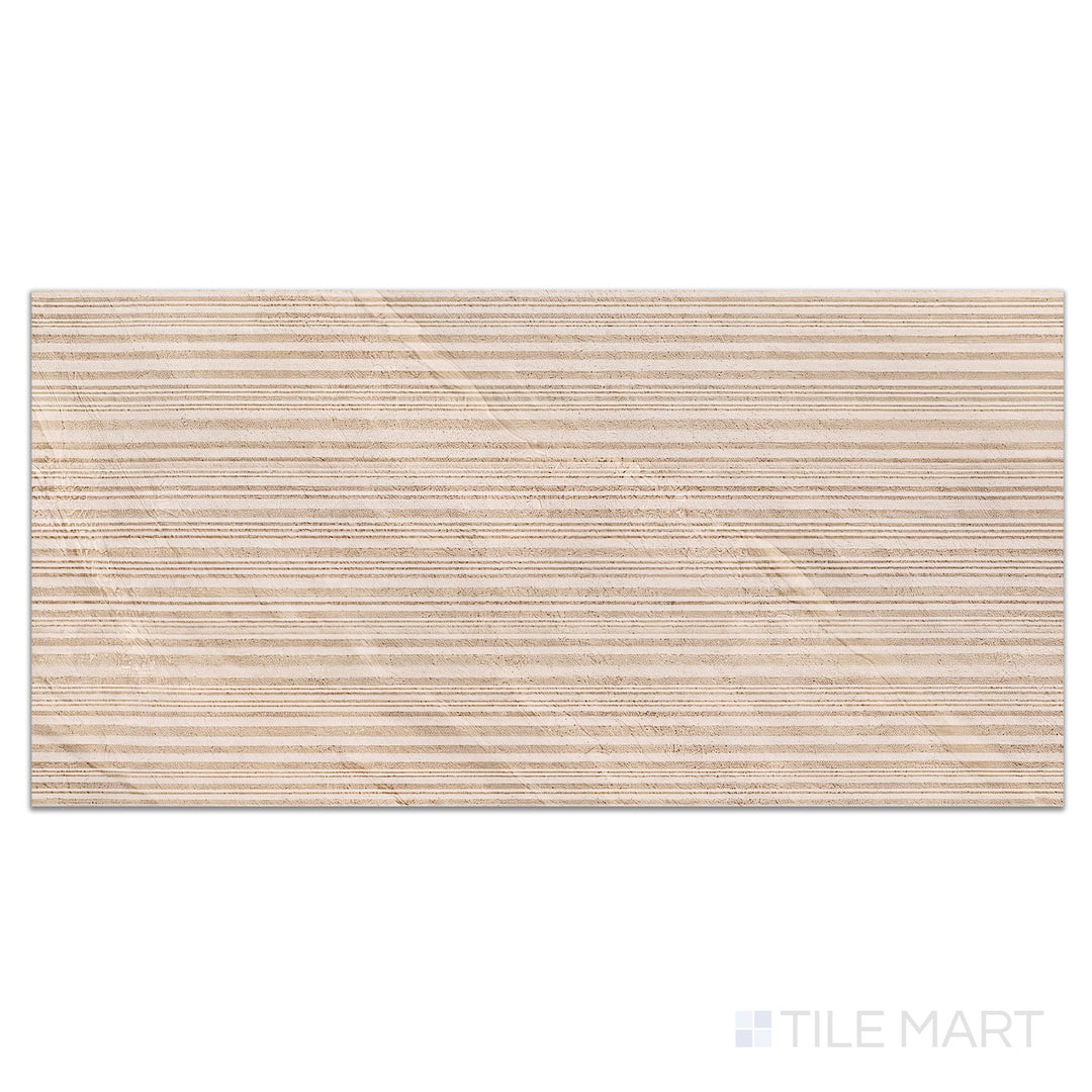 Pietra Di Orosei Corda 3D Deco 24X48 Matte Porcelain Tile