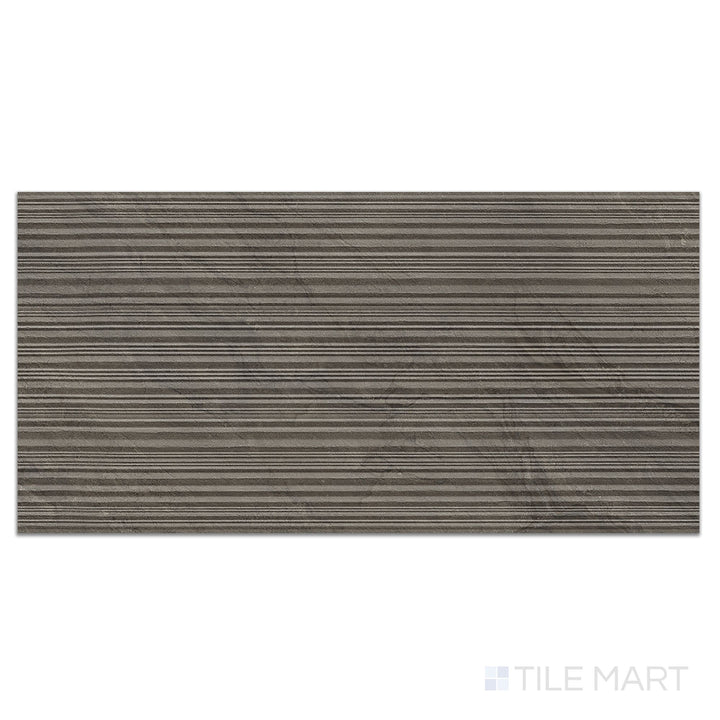 Pietra Di Orosei Grigio Bruciato 3D Deco 24X48 Matte Porcelain Tile