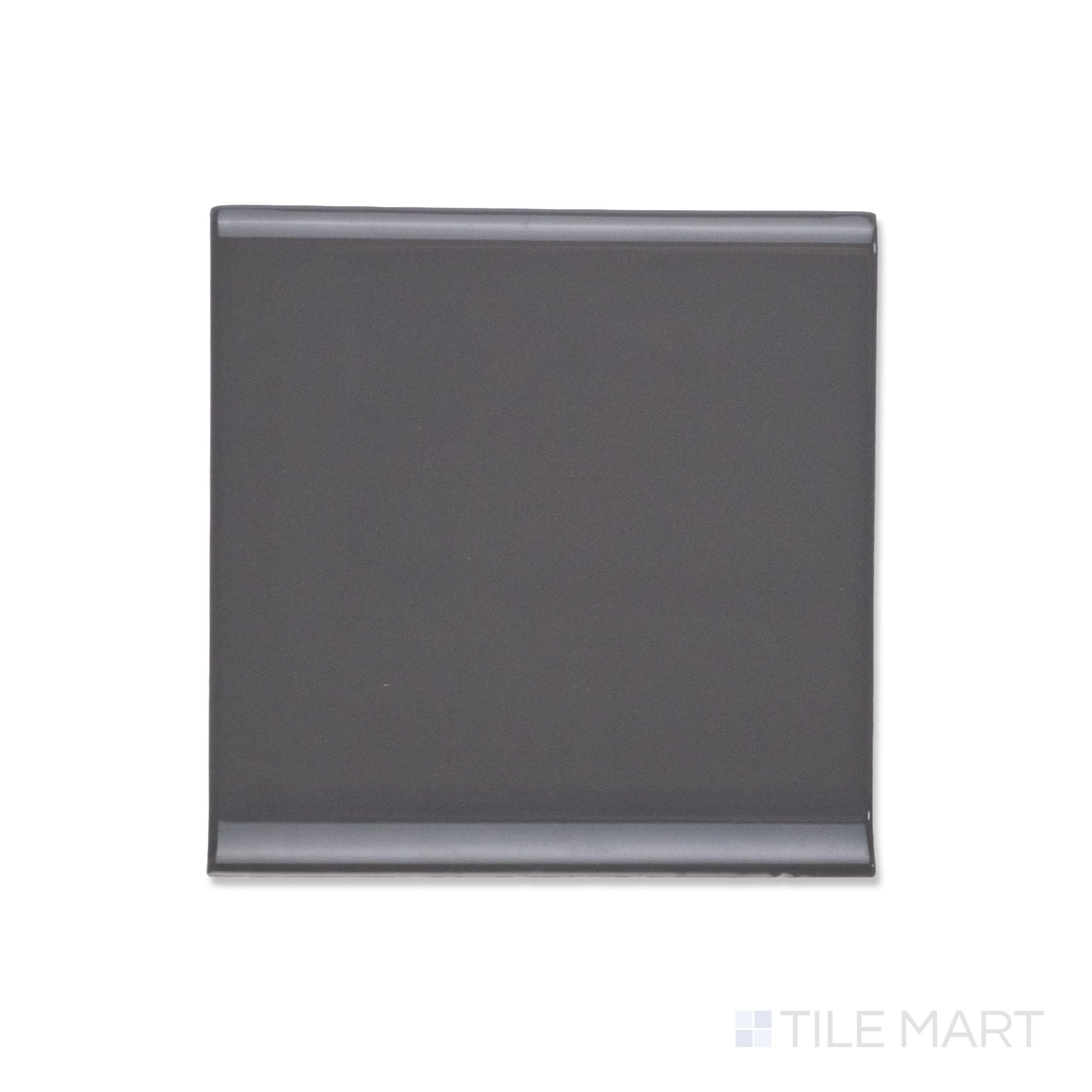 【なっお】①Fourleaf Base Sanitary Cove Base Dark Gray 6X6 Glossy Ceramic | Tilemart
