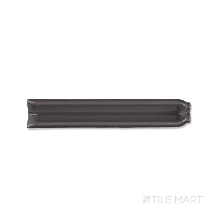 Sanitary Cove Base Dark Gray 1X6 Glossy Ceramic Inside Corner
