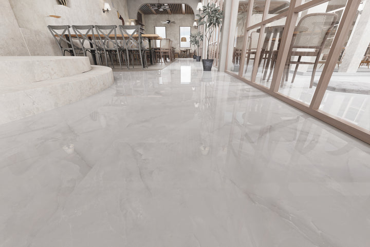 Roma Dozza White 24X48 Polished Porcelain Tile