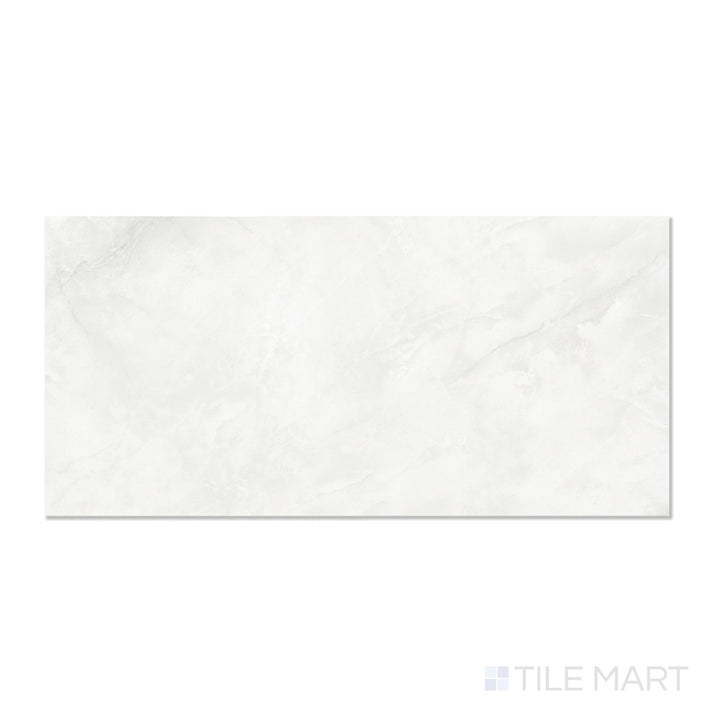 Roma Dozza White 24X48 Polished Porcelain Tile