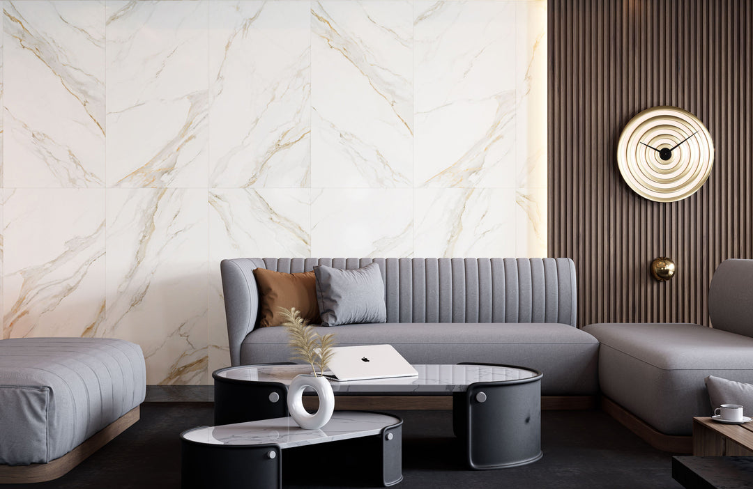 Roma Carrara Gold 24X48 Matte Porcelain Tile