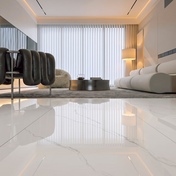 Roma Statuario 24X48 Polished Porcelain Tile