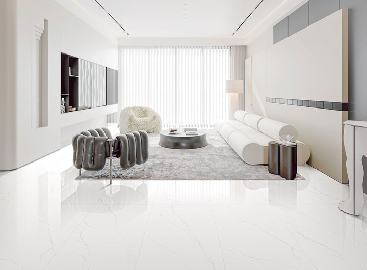Roma Statuario 24X48 Polished Porcelain Tile