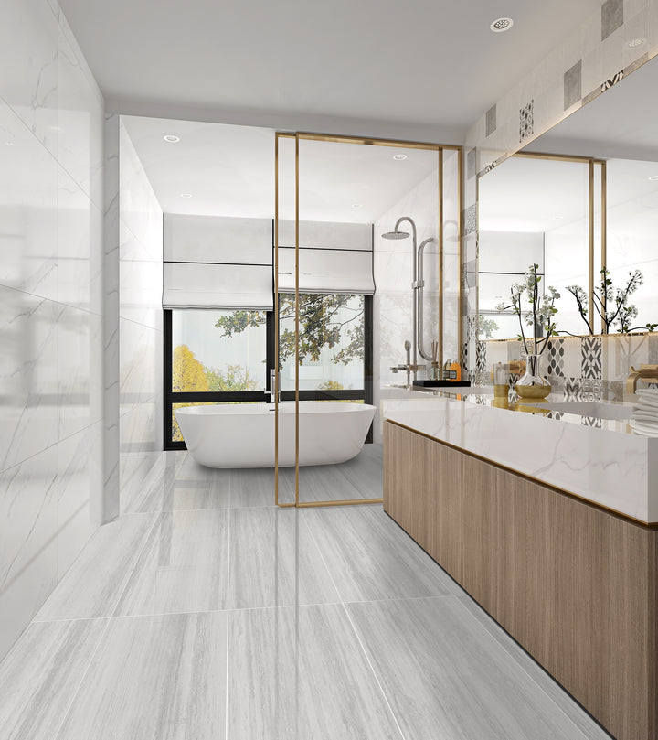 Roma Arcadia Gris Claro 24X48 Matte Porcelain Tile