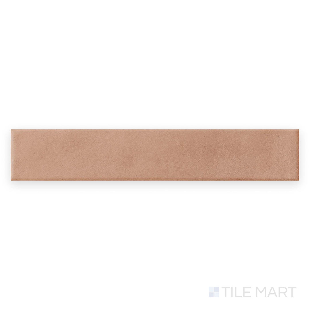 Direct view of Amuri Brick Cotto 2x12 Matte Porcelain Tile showing rustic terracotta tones and traditional brick styling with a soft matte surface.
