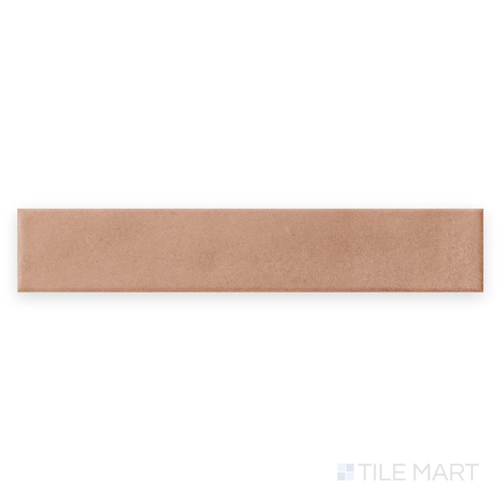 Direct view of Amuri Brick Cotto 2x12 Matte Porcelain Tile showing rustic terracotta tones and traditional brick styling with a soft matte surface.