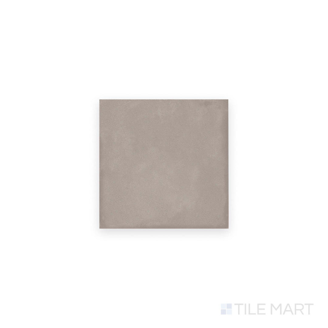 Plan view of Amuri Grigio 8x8 Matte Porcelain Tile highlighting a cool gray palette with a clean matte surface, perfect for contemporary designs.
