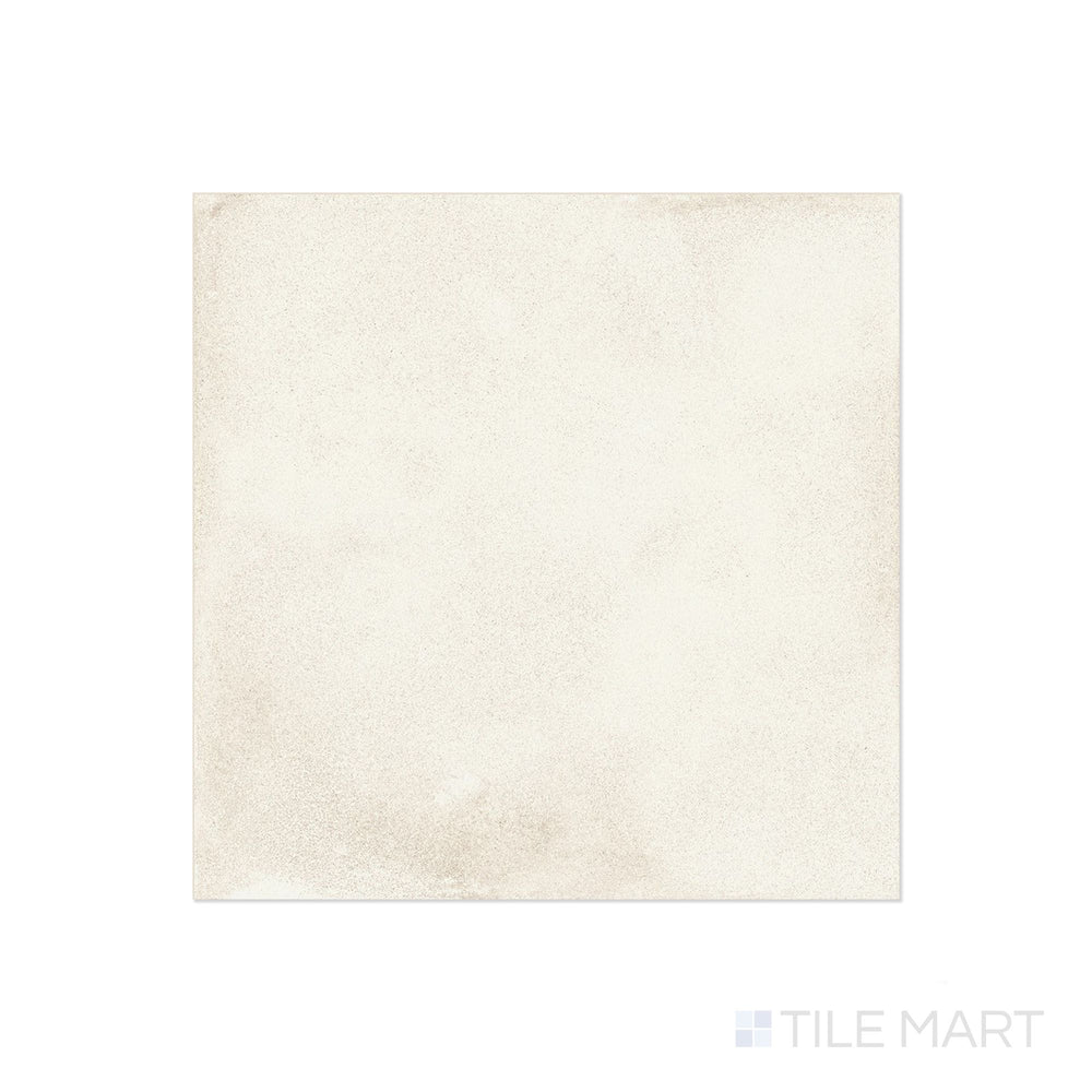 Top view of Amuri Avorio 24x24 Matte Porcelain Tile featuring a creamy ivory tone and smooth matte surface ideal for soft, neutral interiors.