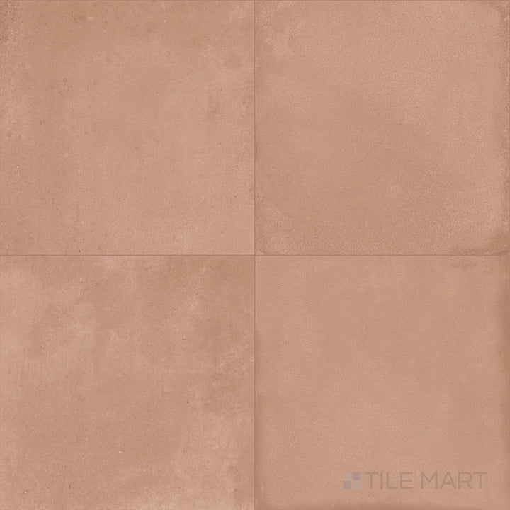 Amuri Cotto 24x24 Matte Porcelain Tile is featured in a full-view layout highlighting its earthy terracotta hue and understated surface, suited for rustic or traditional settings.