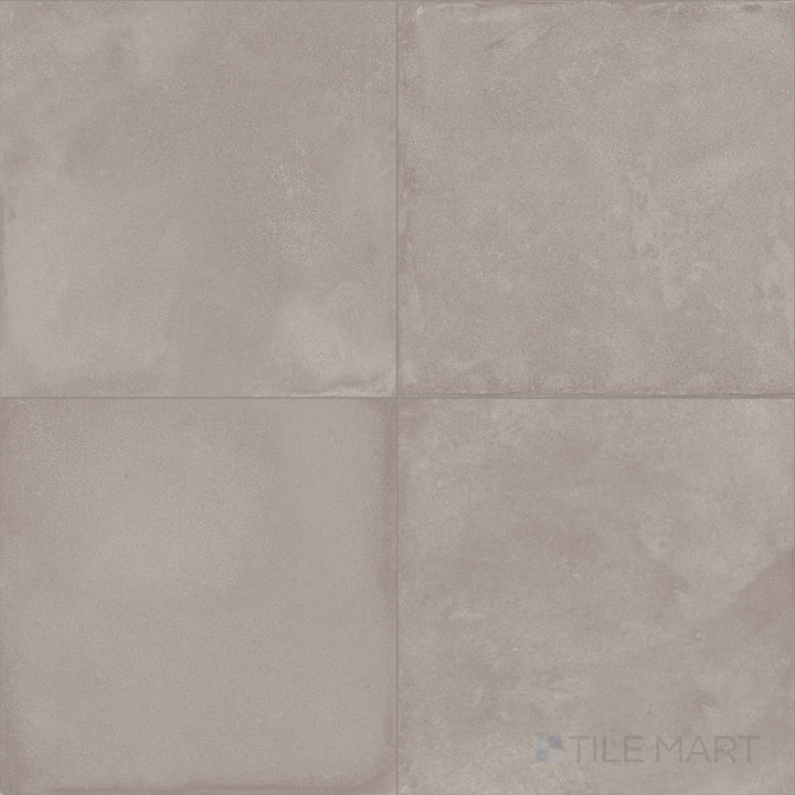 In this overview image, the Amuri Grigio 24x24 Matte Porcelain Tile presents a cool gray tone and clean, matte texture that complement modern and industrial interiors.