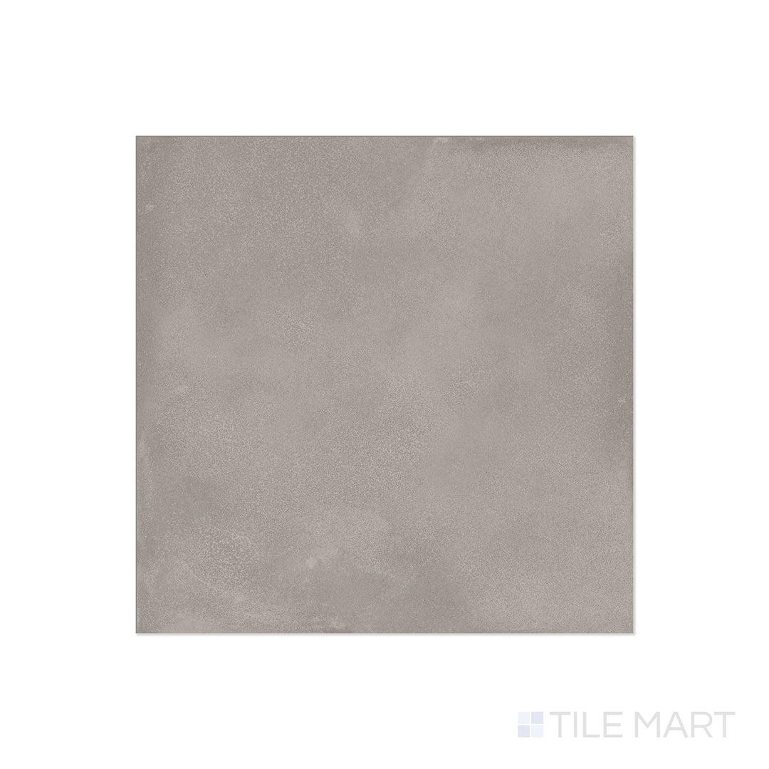 Plan view of Amuri Grigio 24x24 Matte Porcelain Tile showing a modern gray surface with smooth matte finish, ideal for minimalist spaces.
