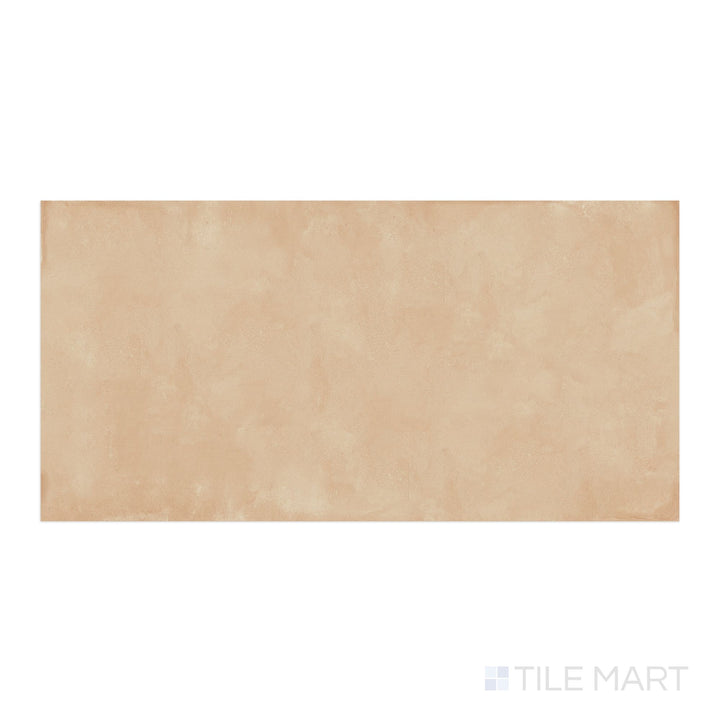 Aerial view of Amuri Biscotto 24x48 Matte Porcelain Tile with warm biscuit tones and an expansive matte surface suited for open floor plans.