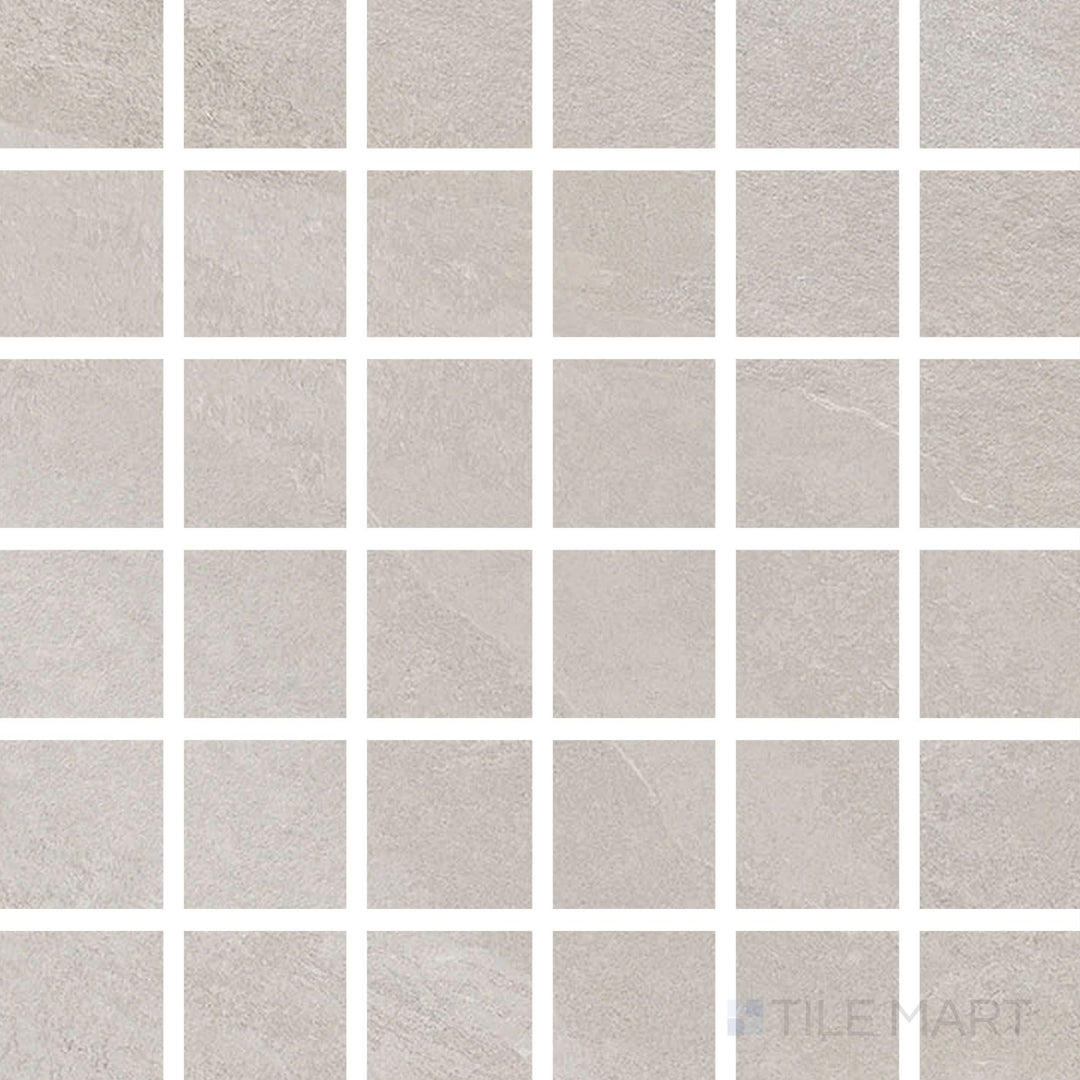 Product overview of Hurricane White 2" Square Matte Porcelain Mosaic Tile showing crisp white shade, clean square layout, and smooth matte surface ideal for walls and accents.