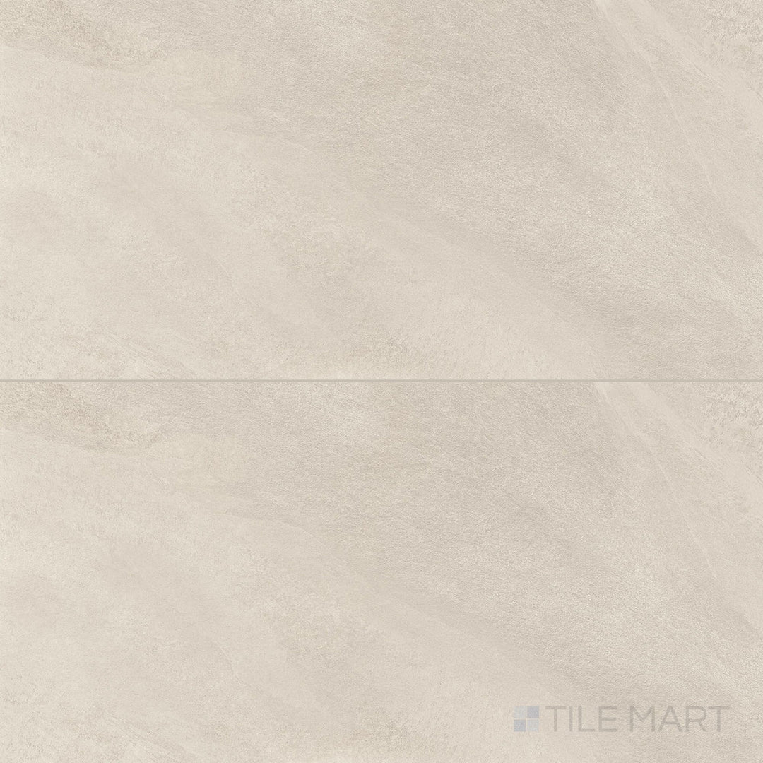 Product overview of Hurricane R11 Grip Sand 12x24 Textured Porcelain Tile showing warm sand tones, anti-slip textured surface, and durable porcelain body.