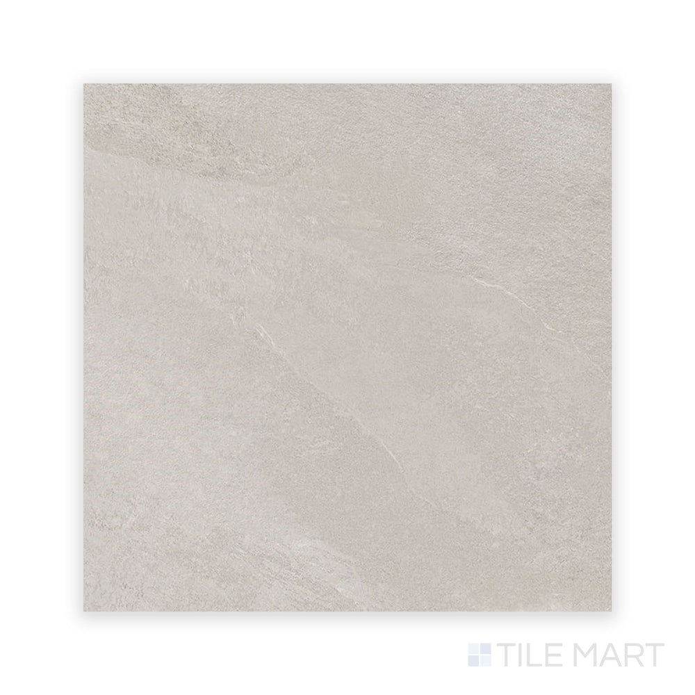 Top angle display of Hurricane R11 Grip White 24x24 Textured Porcelain Tile, offering larger coverage with a clean, slip-resistant finish for safe modern spaces.