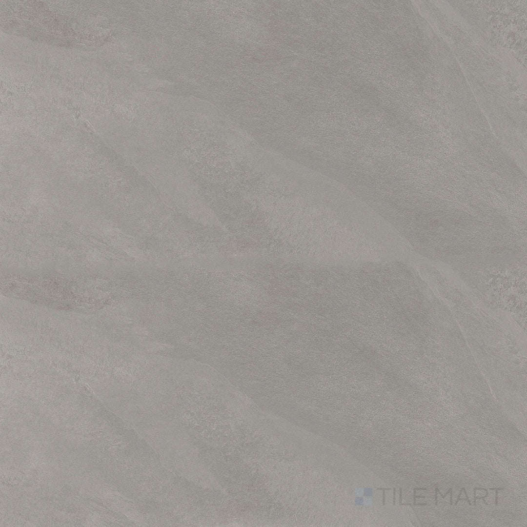 Surface view of Hurricane R11 Grip Silver 24x24 Textured Porcelain Tile with cool gray hues, R11 slip-resistant texture, and a clean stone-look finish.