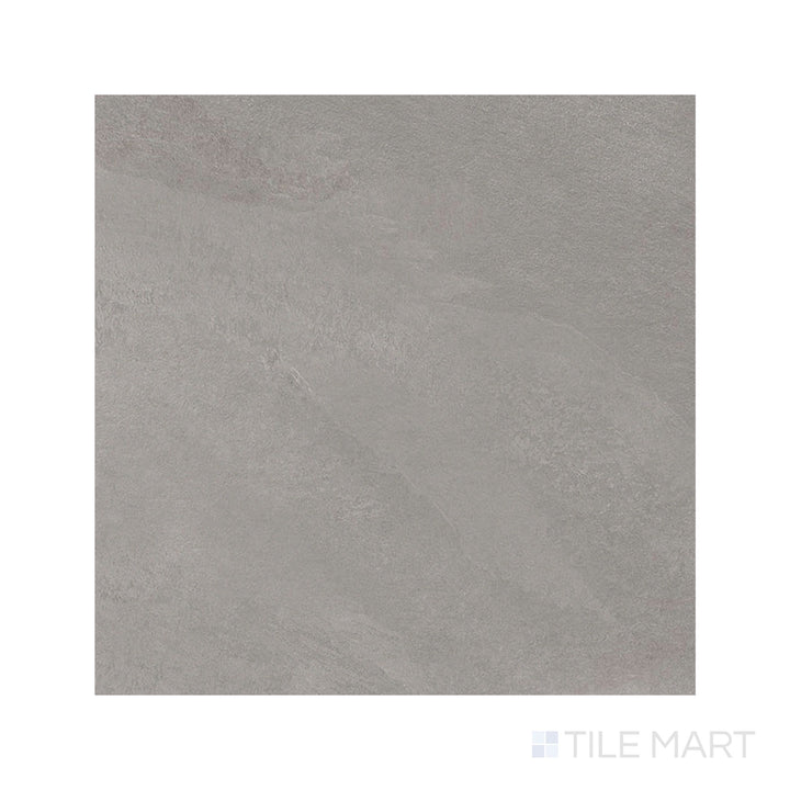 Plan-view representation of Hurricane R11 Grip Silver 24x24 Textured Porcelain Tile in a refined gray tone with structured surface, ideal for slip-prone surfaces.