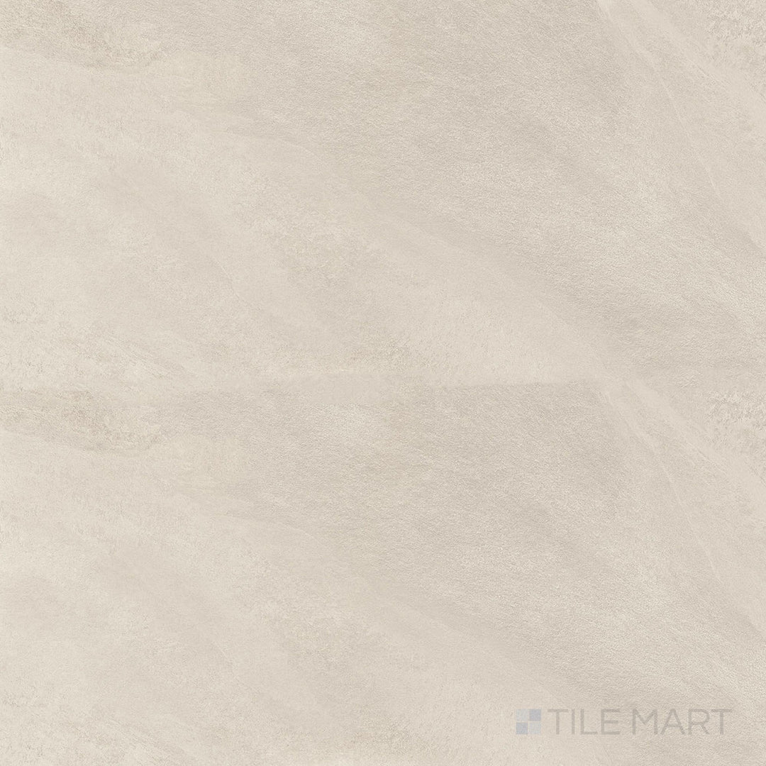 Product overview of Hurricane Sand 48x48 Matte Porcelain Tile showcasing warm natural tones, soft texture, and contemporary matte surface ideal for large floors.