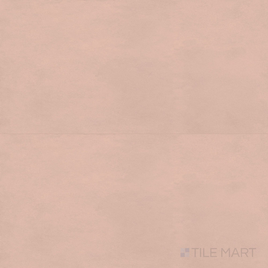 Full view of Nuances Rose 24x48 Matte Porcelain Tile featuring soft blush tones, minimal pattern, and elegant matte finish for chic, modern interiors.