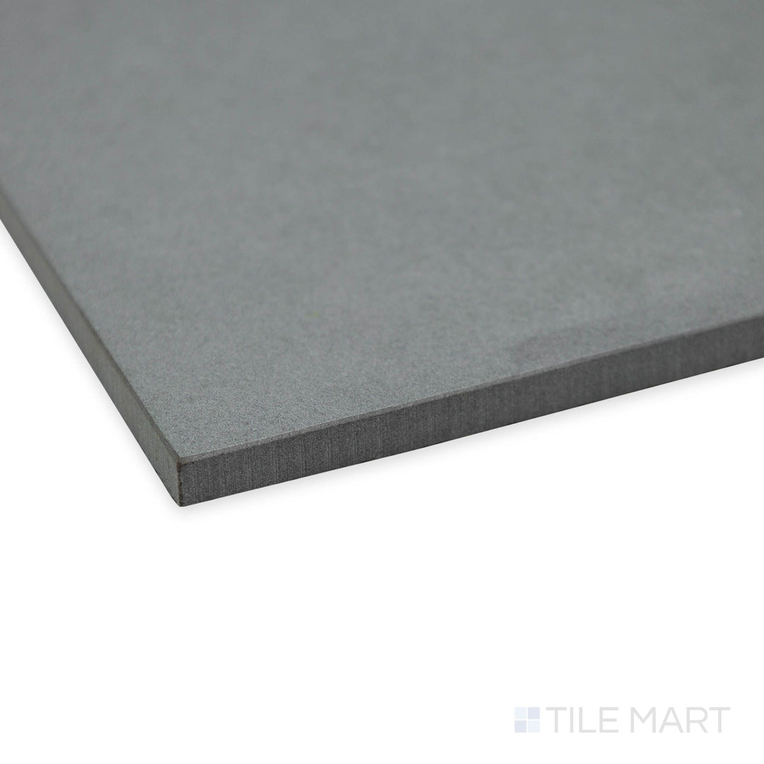 Side view of Nuances Salvia 24x48 tile featuring its muted green surface with calming matte texture.