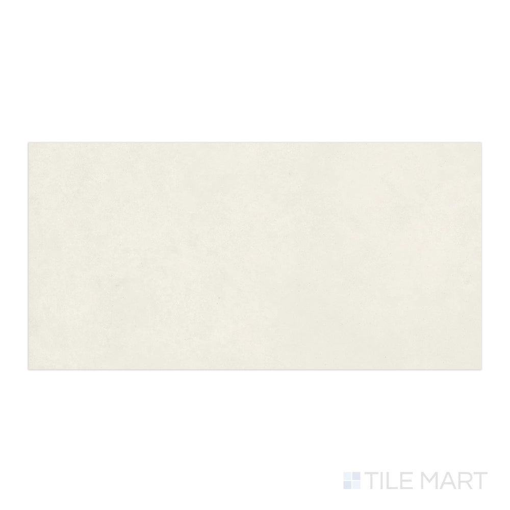 Overhead shot of Nuances Bianco 24x48 Matte Porcelain, featuring a clean white matte finish designed for timeless interiors and versatile layouts.