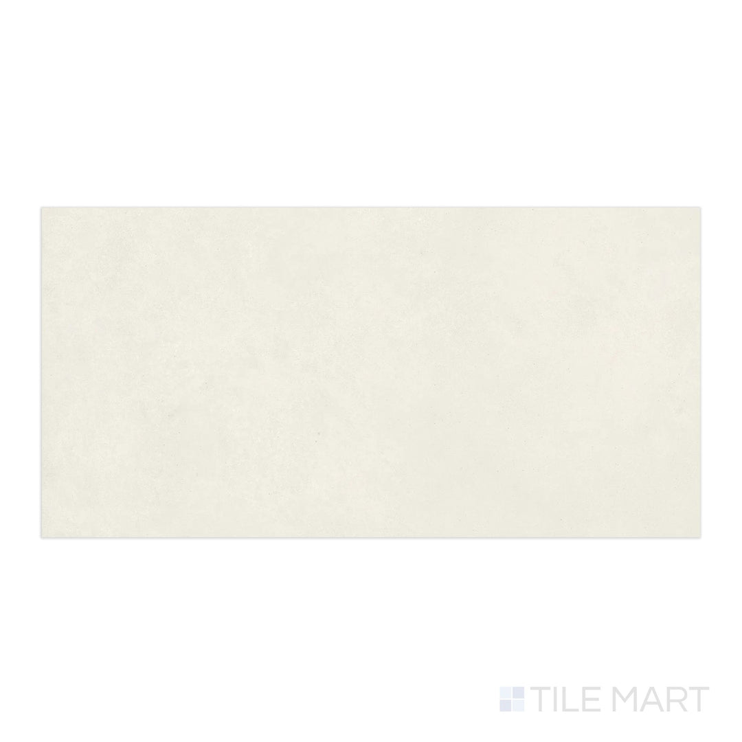 Overhead shot of Nuances Bianco 24x48 Matte Porcelain, featuring a clean white matte finish designed for timeless interiors and versatile layouts.