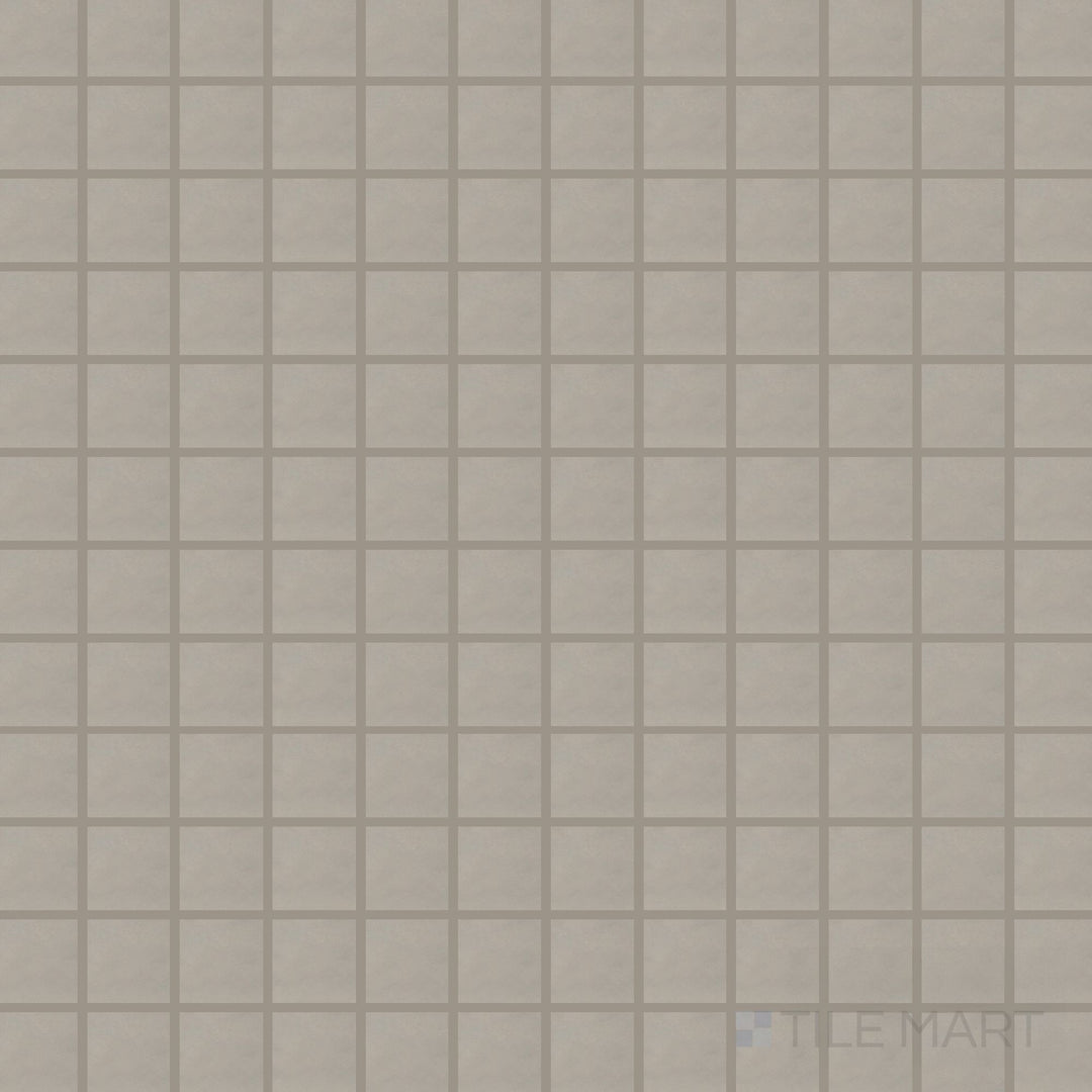 Product overview of Nuances Tortora 2" Square Matte Porcelain Mosaic Tile featuring taupe tones, square mosaic format, and soft matte finish for warm, natural interiors.