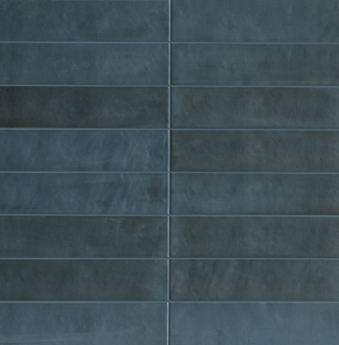 Product overview of Passaggi Blue 2x9 Matte Porcelain Tile showcasing cool blue shade, slender format, and matte texture ideal for fresh, coastal-inspired design.