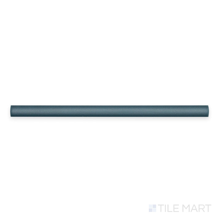 Plan view of Passaggi Blue 0.4x8 Matte Porcelain Jolly, showcasing a narrow blue trim piece for finishing modern tiling projects with a crisp, coordinated touch.