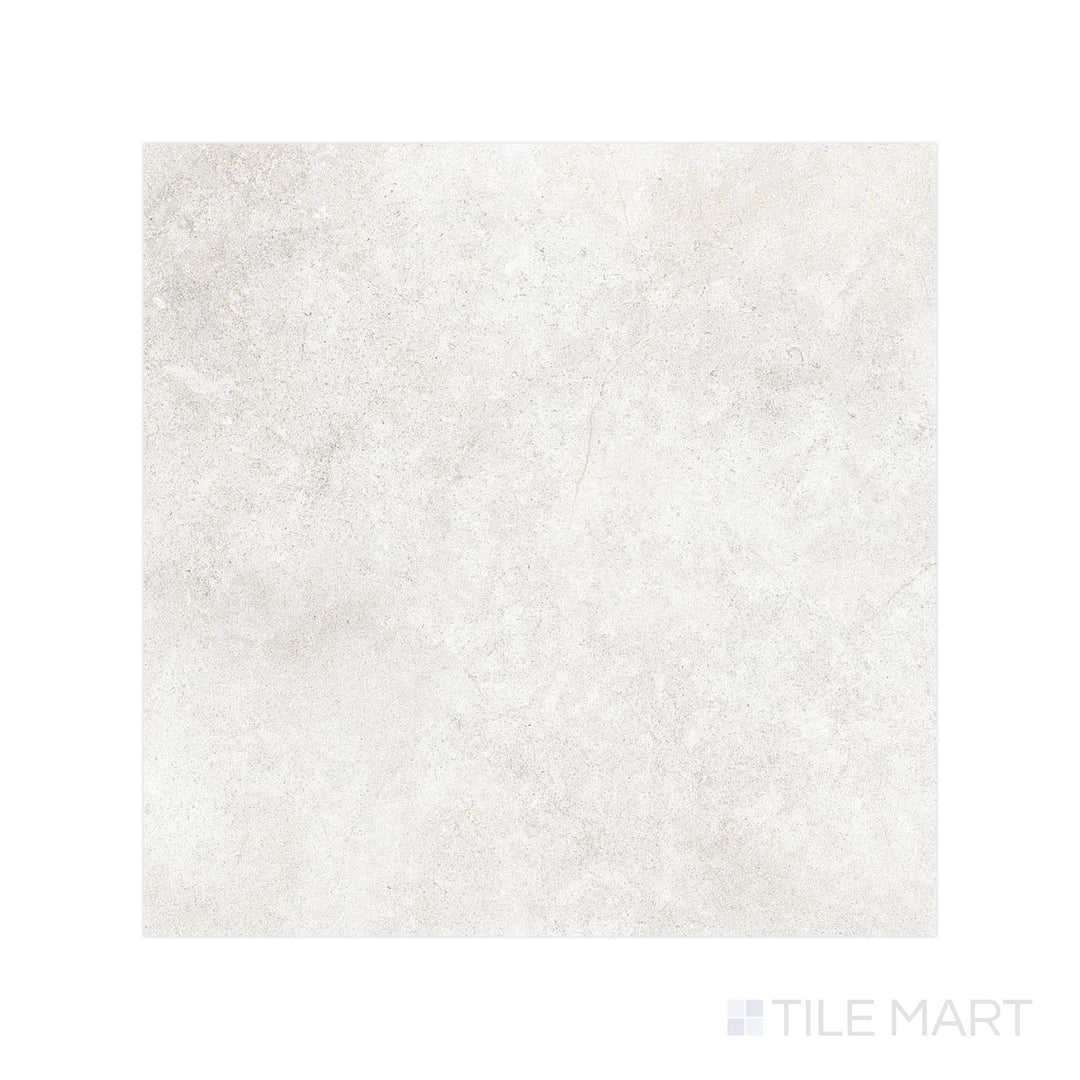 Overhead flat perspective of Richmond Ivory 39x39 Matte Porcelain tile, presenting a large-format layout in soft ivory tones suited for airy, open-concept interiors.