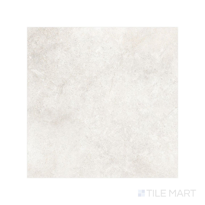 Overhead flat perspective of Richmond Ivory 39x39 Matte Porcelain tile, presenting a large-format layout in soft ivory tones suited for airy, open-concept interiors.