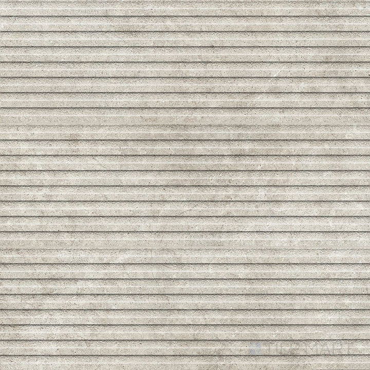 Full view of Richmond Struttura 3D Taupe 13x39 Matte Ceramic Tile highlighting soft taupe tones, 3D texture, and matte finish for stylish vertical surfaces.