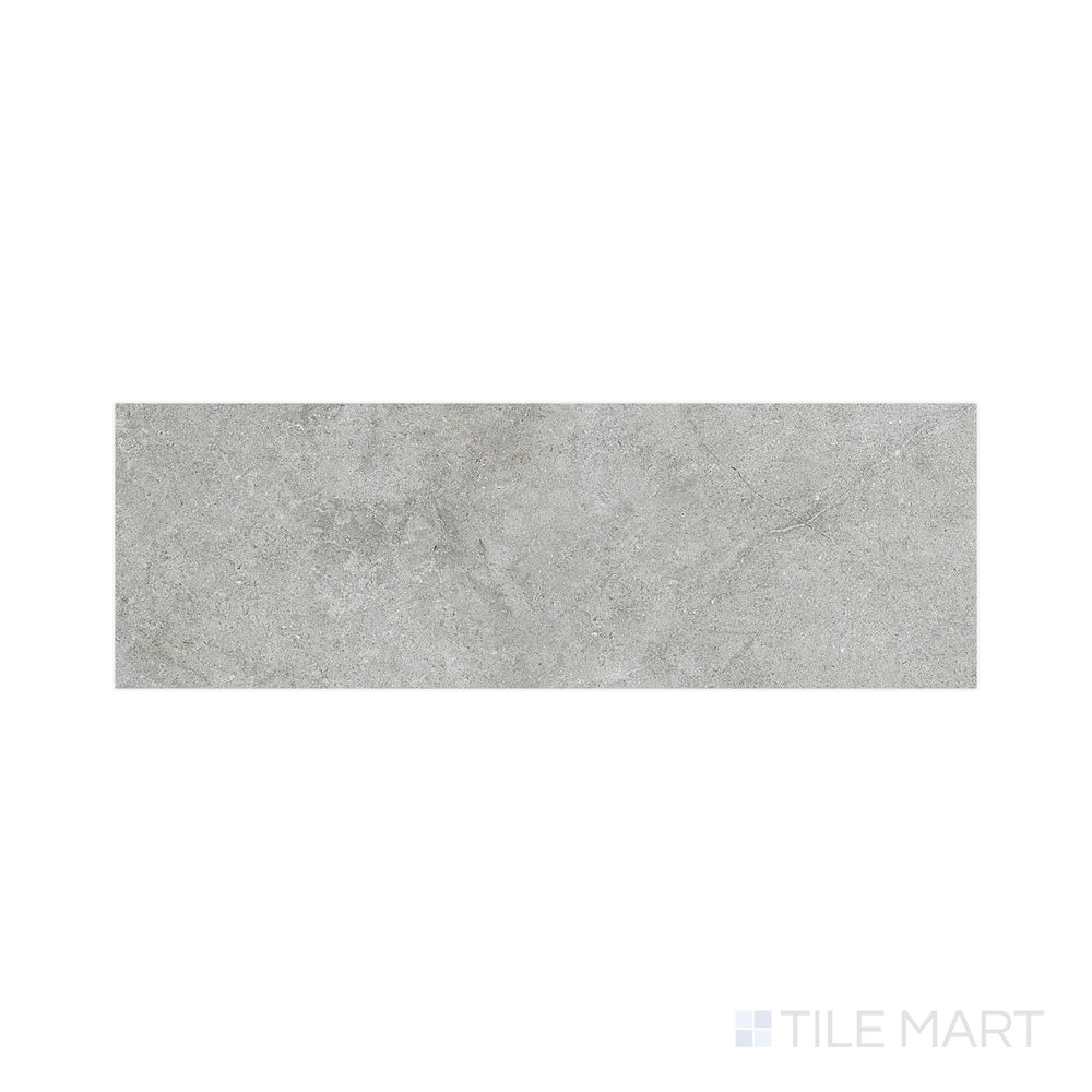 Top-perspective image of Richmond Silver 13X39 Matte Ceramic, capturing the elegant silver-gray tones in a sleek plank format—ideal for kitchen or bath walls.