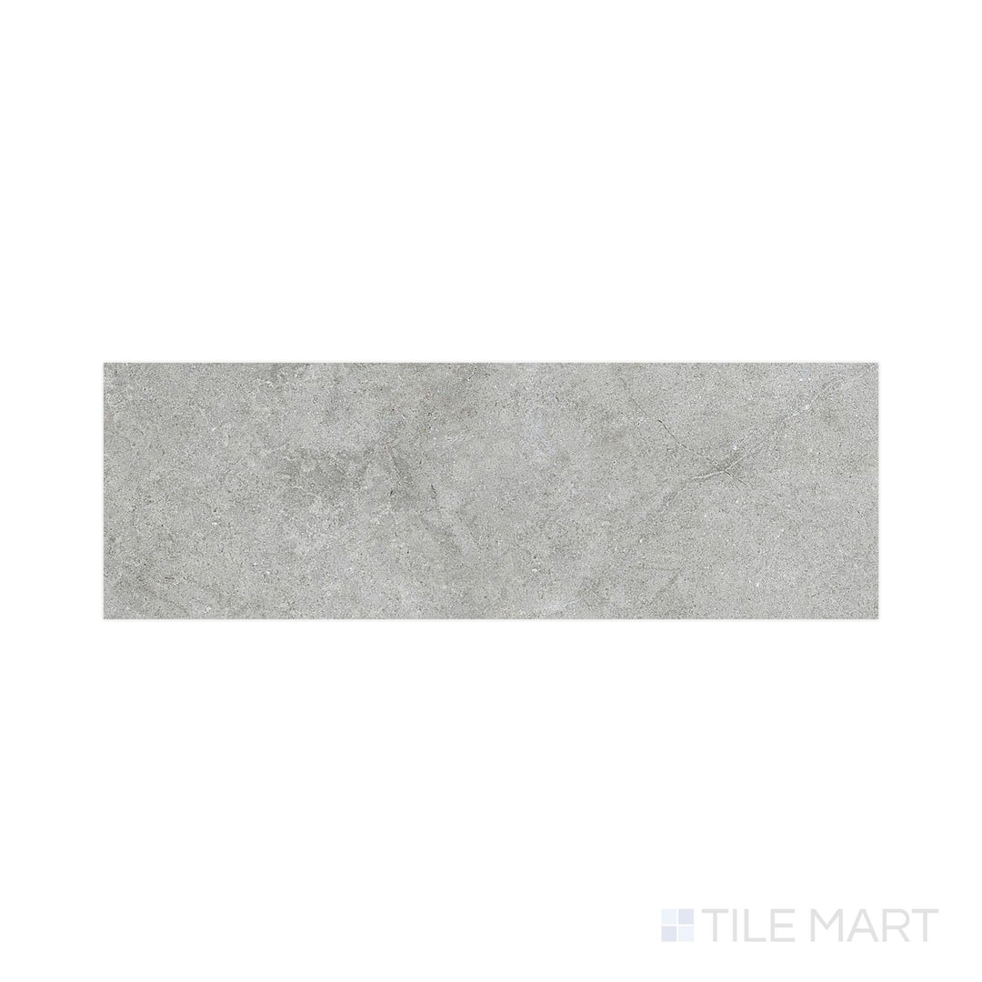 Top-perspective image of Richmond Silver 13X39 Matte Ceramic, capturing the elegant silver-gray tones in a sleek plank format—ideal for kitchen or bath walls.