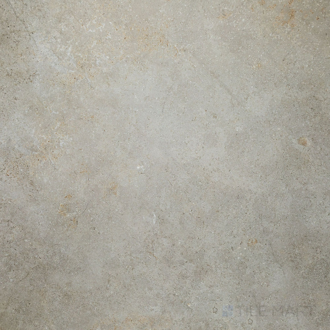 Full view of Richmond Silver 39x39 Matte Porcelain Tile featuring neutral silver tone, spacious square format, and refined matte finish ideal for sophisticated interiors.