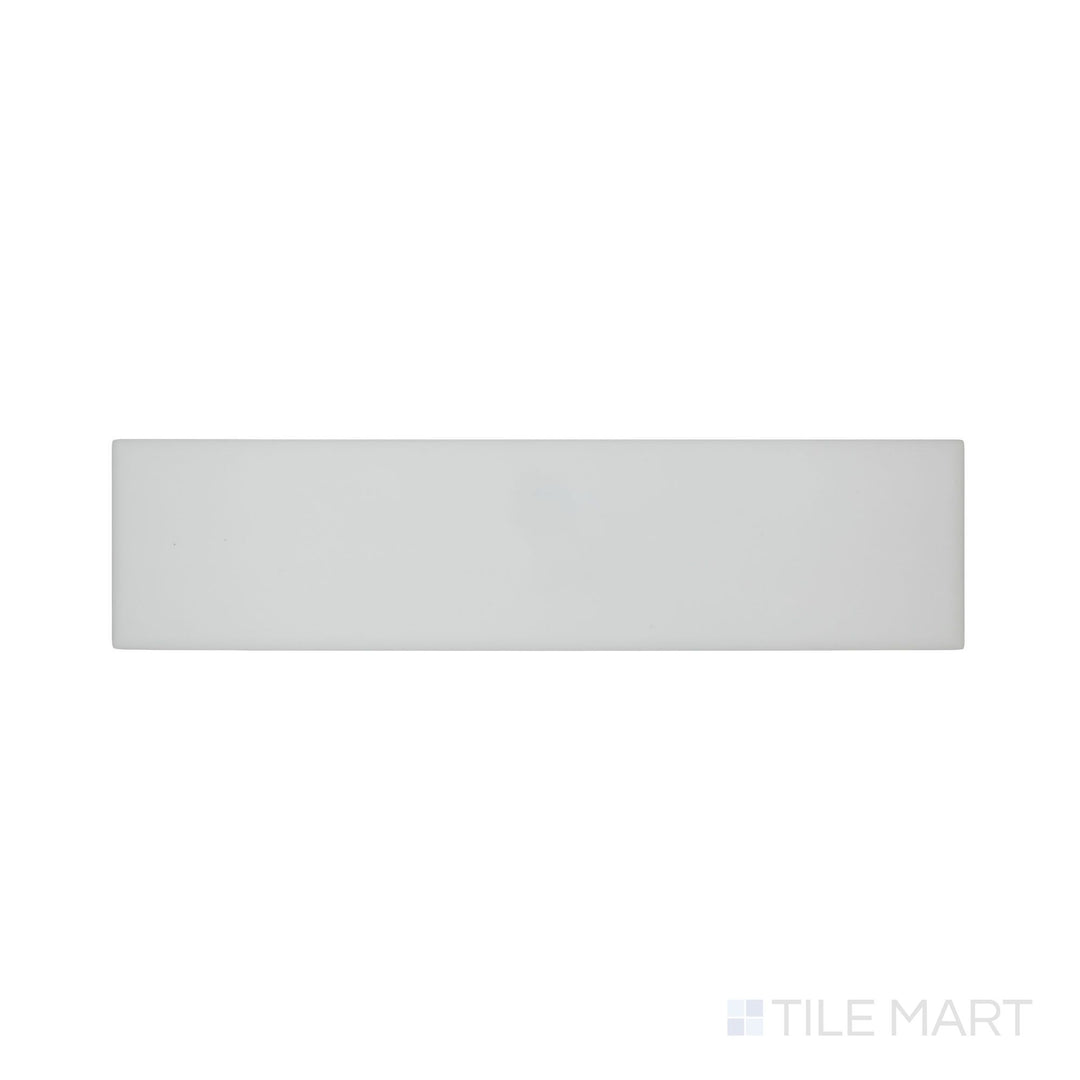 Tile captured from an overhead angle: Van Base Plain Blanco 3X12 Matte Ceramic, showcasing a clean white subway tile in a classic matte finish—versatile for backsplashes.