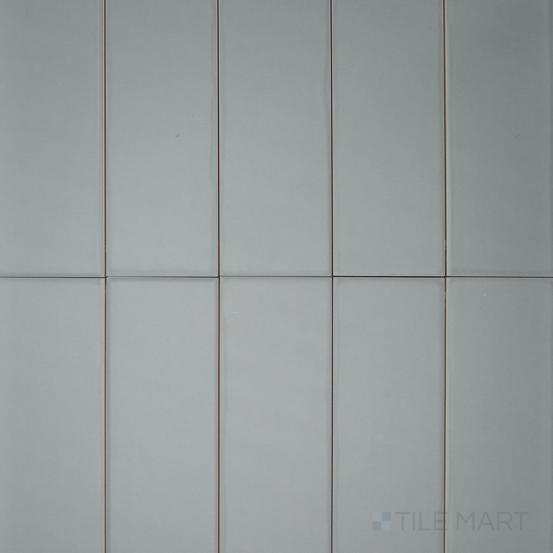 Product overview of Van Base Plain Oliva 3x12 Matte Ceramic Tile with soft olive tones, sleek matte surface, and slim format ideal for kitchen or bathroom walls.