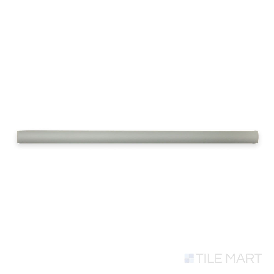 Top-down visual of Van Verde 1X12 Matte Ceramic Jolly, providing a soft green edge trim solution that matches Van Verde wall tiles.