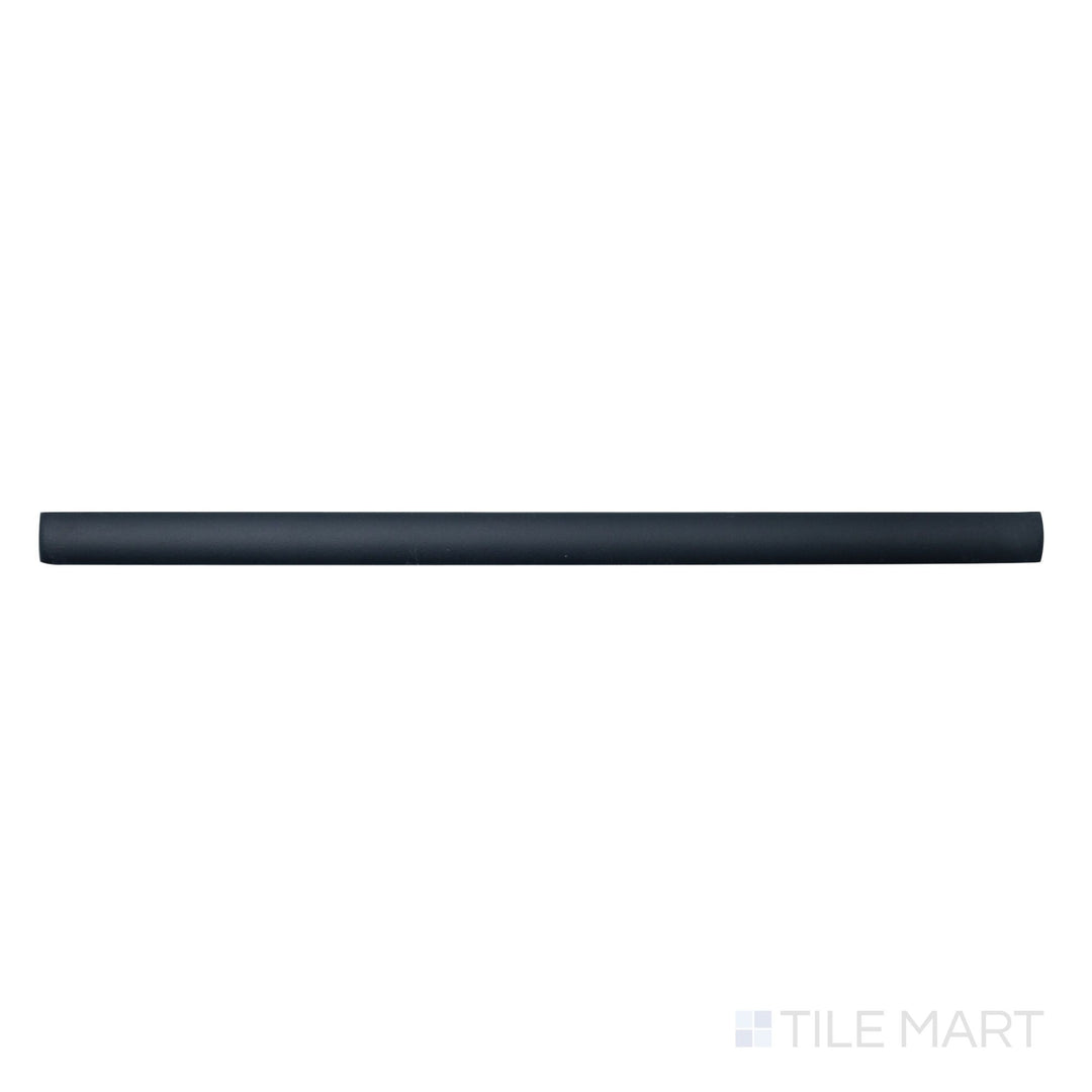 Plan view of Van Azul 1X12 Matte Ceramic Jolly, featuring a slim matte-finished trim tile in deep navy—ideal for crisp, cohesive tile edging.