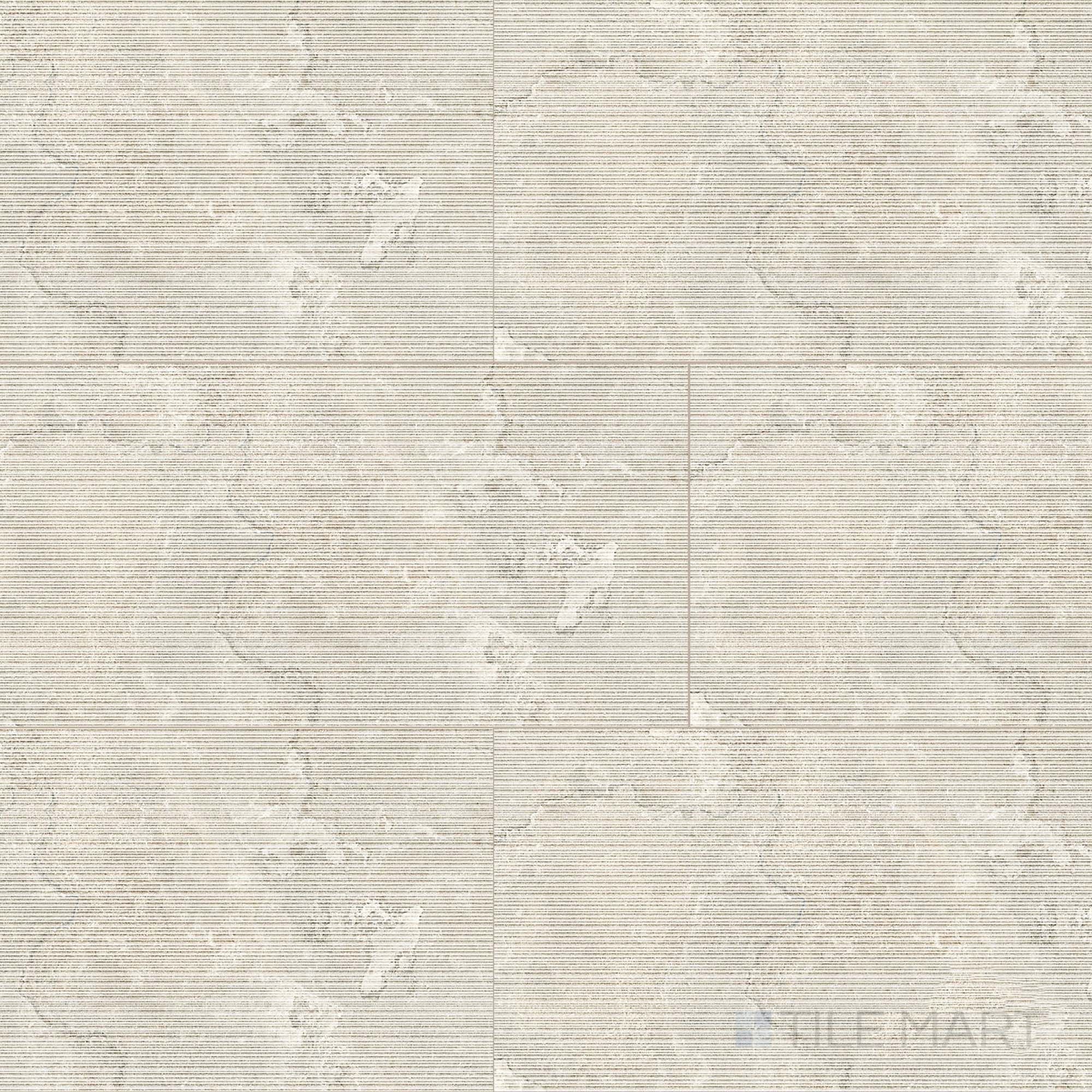 Dorset Ribbed Bianco 24X48 Matte Porcelain | Tilemart