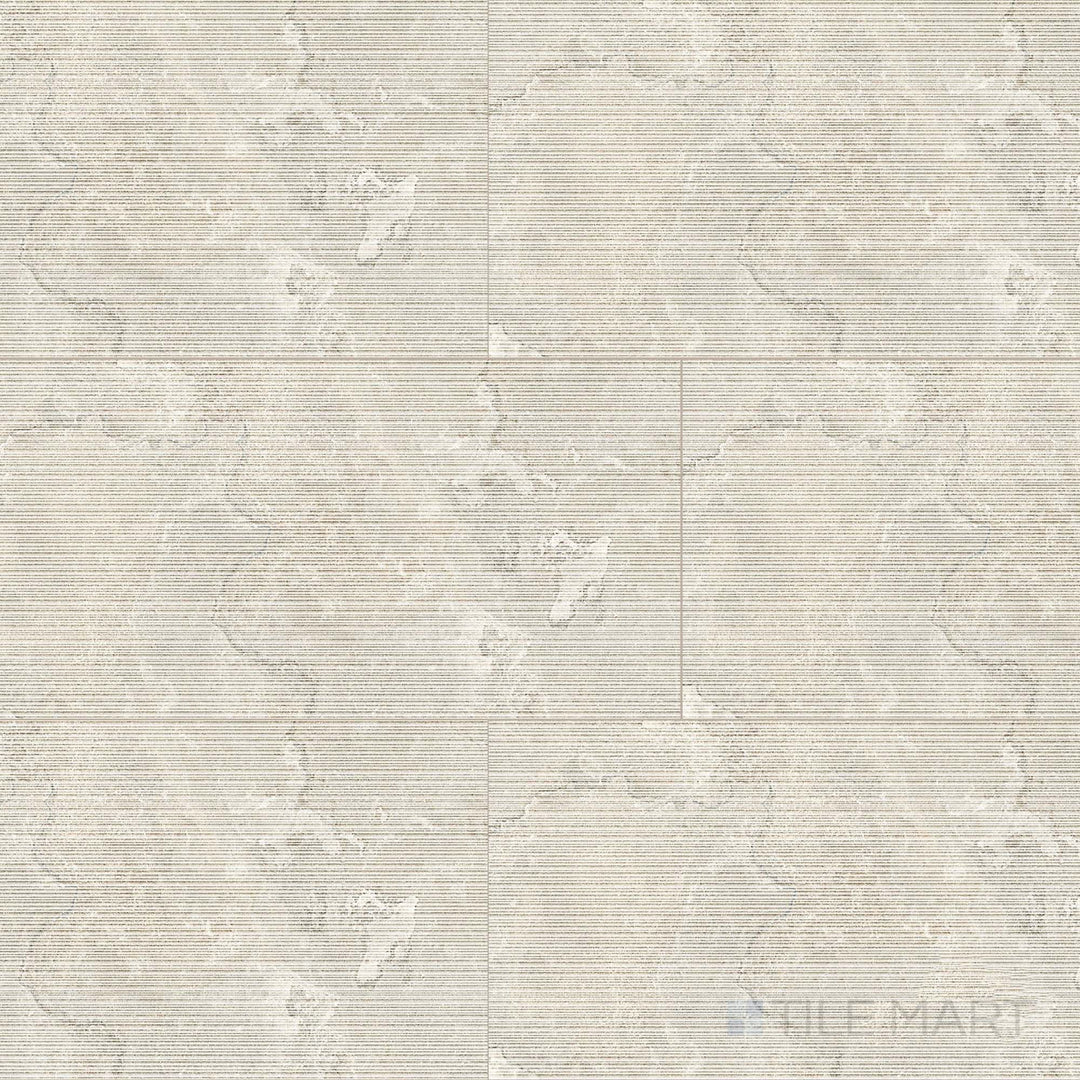 Overview of Dorset Ribbed Bianco 24x48 Matte Porcelain Tile – modern white porcelain tile with subtle ribbed texture, ideal for contemporary floors and walls