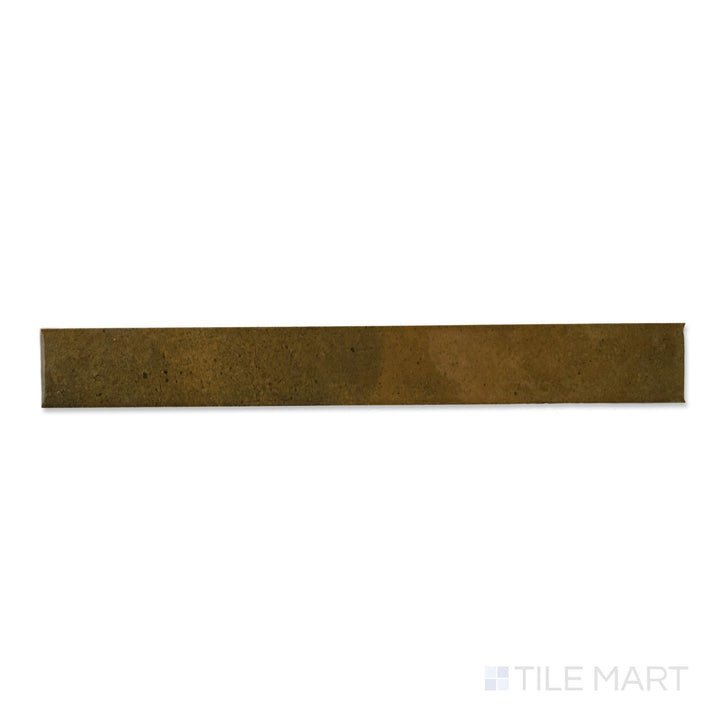 Bird's-eye view of a single Bali Moss tile, showing the vibrant glossy surface and earthy green tone.