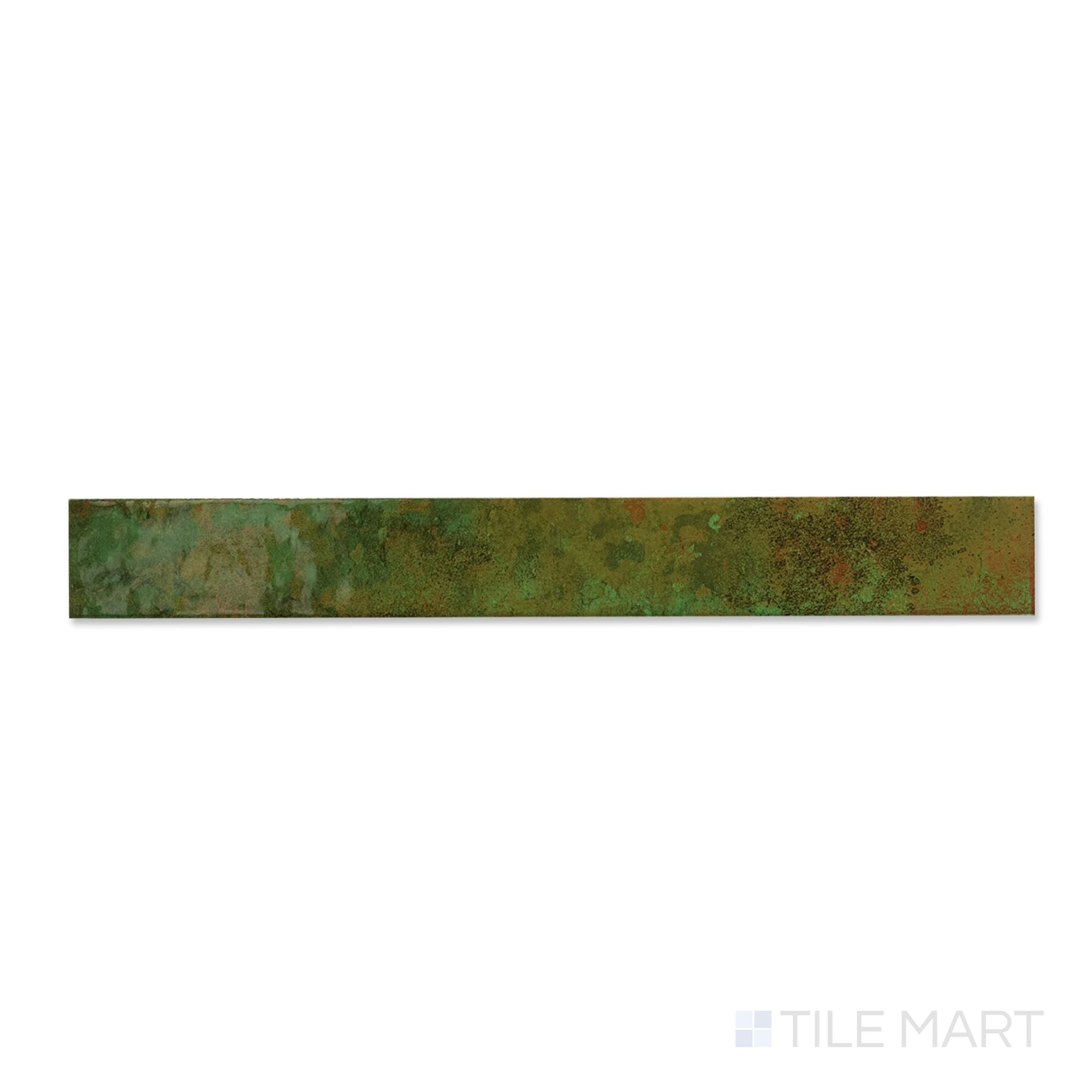 Bali Green 2X16 Glossy Ceramic Subway Tile | Tilemart