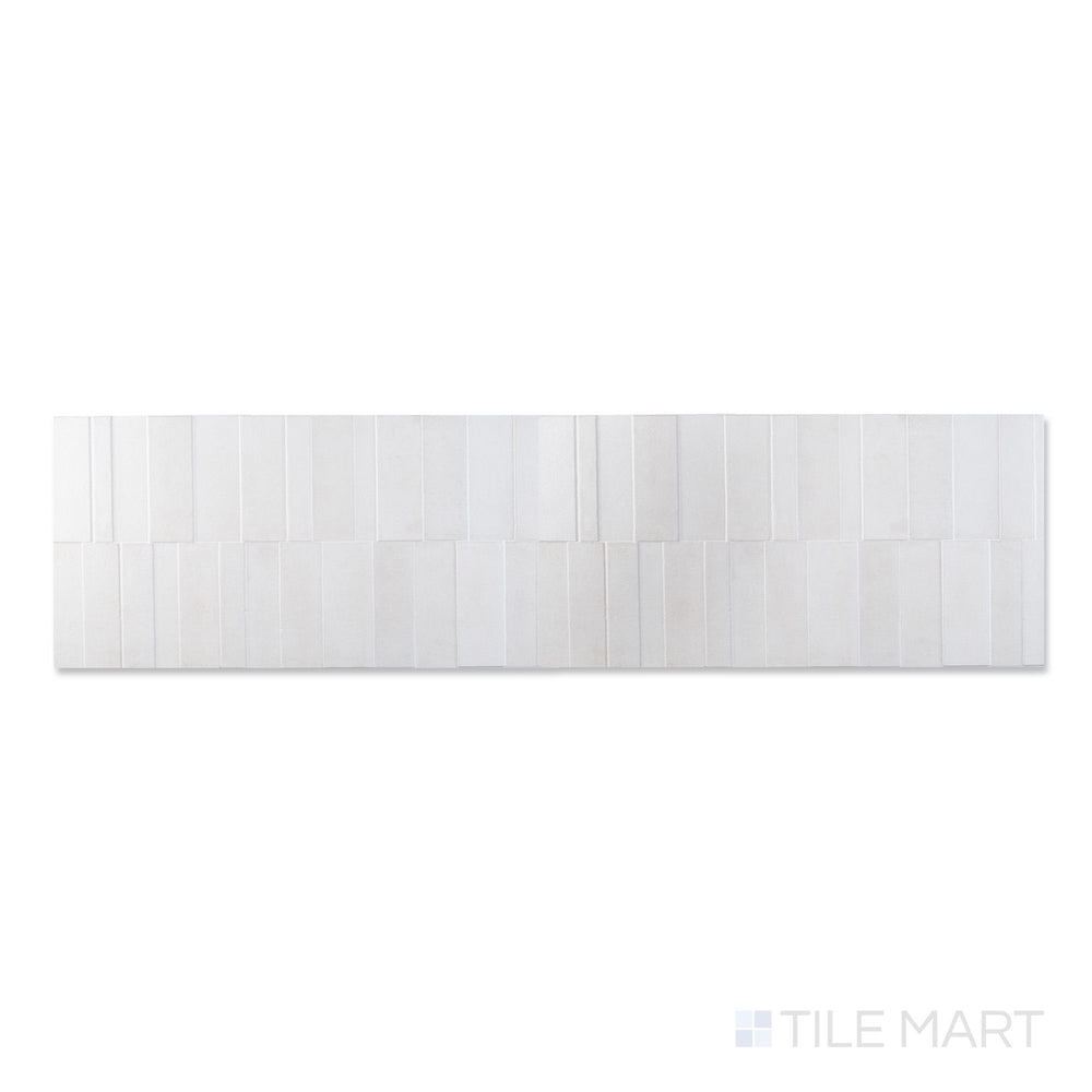 Bird's-eye view of a single Slant Bone panel, highlighting its raised relief and understated matte finish.
